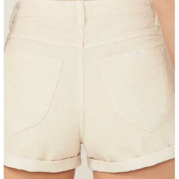 ROLLA'S High Rise Corduroy Dusters Slim Shorts - Sand Cream - Picture 3 of 7